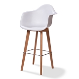 Keeve Barchair White With Armrest